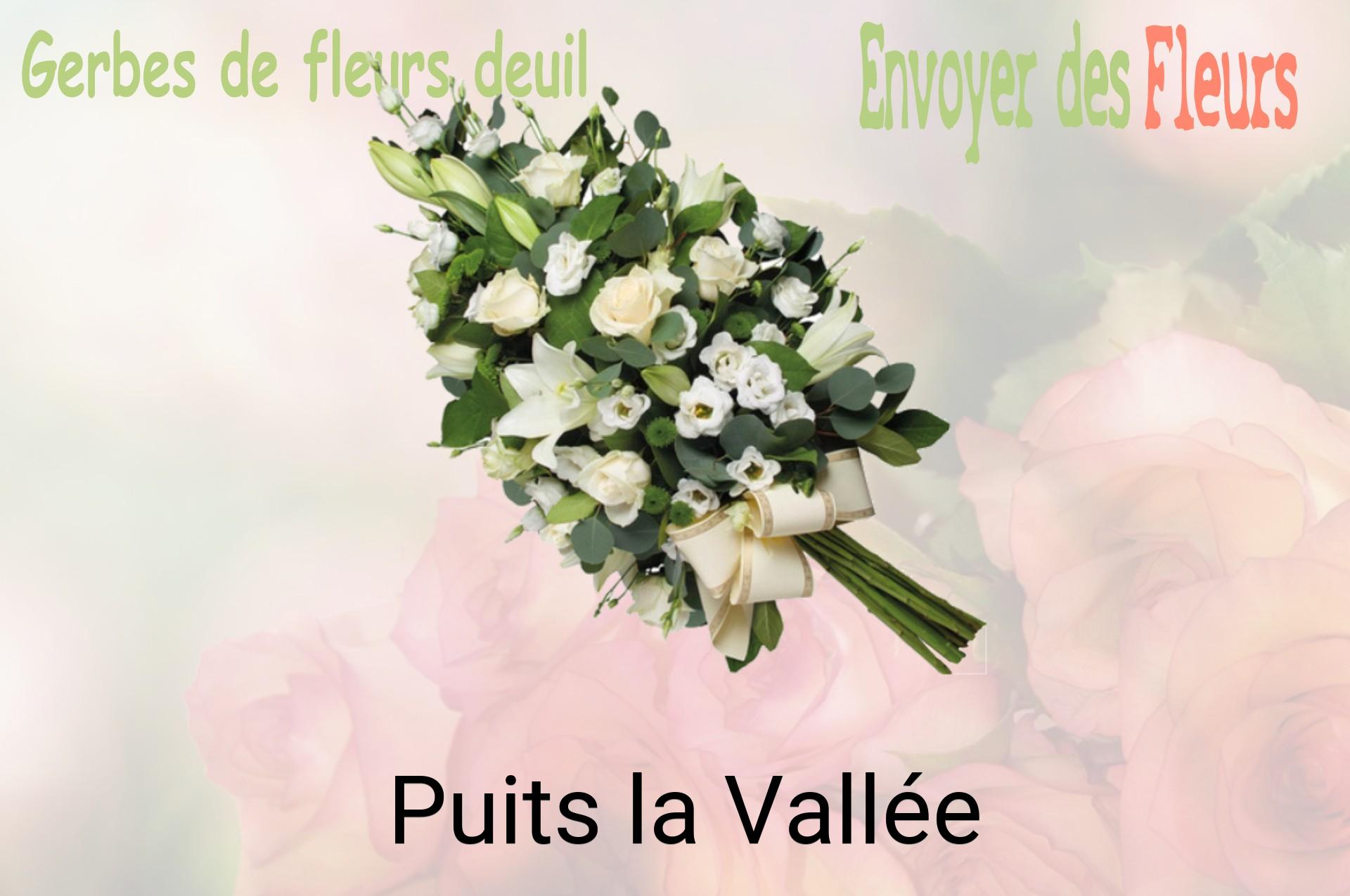 Gerbe de fleurs de deuil livrée à Puits-la-Vallée